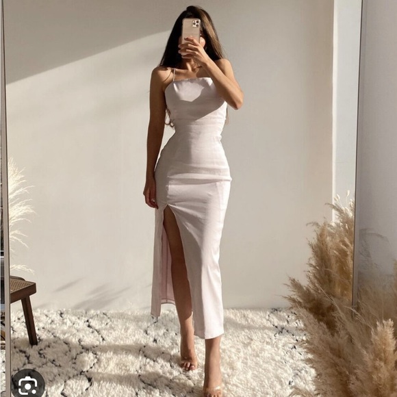 ZARA LINEN BLEND DRESS - Picture 4 of 15